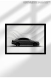 Poster Canvas cu Mașină Sport &ndash; Print Ne&icirc;nramat - Pasionați Auto - 1788 2005 E63 AMG (W211) Grey | A4 (21 x 29.7 cm)