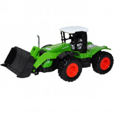 Tractor cu incarcator, din metal ,Roben ,43x9x10 cm, Verde foto