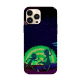 Husa compatibila cu Apple iPhone 14 Pro Max model Run Morty Run, Silicon, TPU, Viceversa, Transparent, Carcasa
