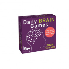 Daily Brain Games 2024 Day-To-Day Calendar: Give Your Brain a Lift Every Day