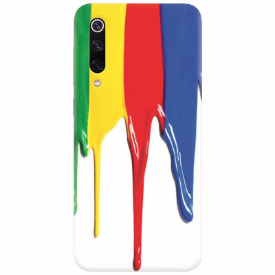 Husa silicon pentru Xiaomi Mi 9, Dripping Colorful Paint foto
