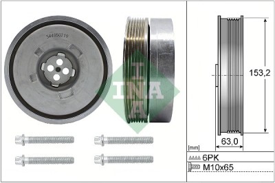 INA 544 0502 20 Set fulie, arbore cotit foto