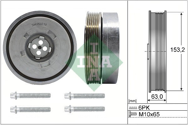 INA 544 0502 20 Set fulie, arbore cotit