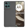 Husa Motorola Edge 50 Techsuit Carbonite FiberShell Neagra Protectie Socuri Zgarieturi