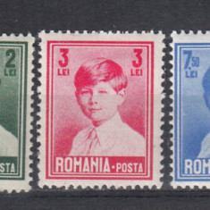 ROMANIA 1930 LP 83 REGELE MIHAI I UZUALE - FORMAT MIC SERIE SARNIERA
