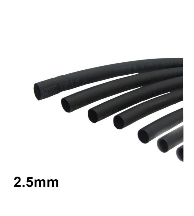 5 Metri Tub Izolatie termocontractabila-Lungime 5 metri-Dimensiuni 2.5mm