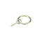 Belciug cu holsurub de 3 mm, auriu, inel 3 x 27 mm, tija 16 mm, 100 buc / set
