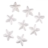 Accesorii Decorative Crăciun, Stele din Spumă, Albe, 5cm, Set 8 Bucăți, Oem