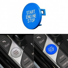 Capac Buton Start-Stop Compatibil Bmw Seria 1 F40 2019→ SSV-8046 Albastru