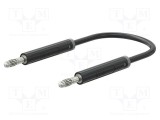 Cablu de măsurare ST&Auml;UBLI 2m 60V DC 30V AC 19A negru