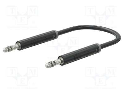 Cablu de măsurare ST&amp;Auml;UBLI 2m 60V DC 30V AC 19A negru foto