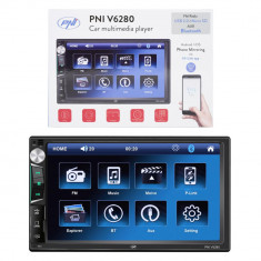 Multimedia player auto PNI V6280 Touchscreen Bluetooth Mirror Link Android iOS USB 2 DIN