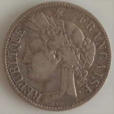 Moneda Argint Franta - 2 Francs 1871 - A
