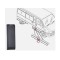 Bandou stalp CITROEN JUMPER (244), 01.2002-08.2006. FIAT DUCATO (244), 04.2002-09.2006, PEUGEOT BOXER (244), 04.2002-08.2006, stanga=dreapta, negru;