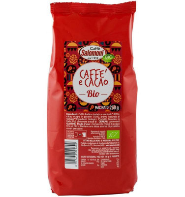 Cafea si Cacao Macinata Bio 250 grame Salomoni foto