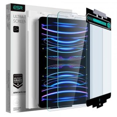 Folie de protectie Ecran ESR Armorite pentru Apple iPad Air (2022) / Pro 11 (2021) / Air (2020), Sticla Securizata, Full Glue, Set 2 bucati