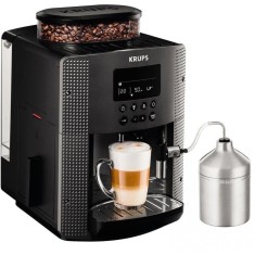 Espressor automat Espresseria Automatic EA8168, dispozitiv spumare, rasnita, ecran LCD, gri