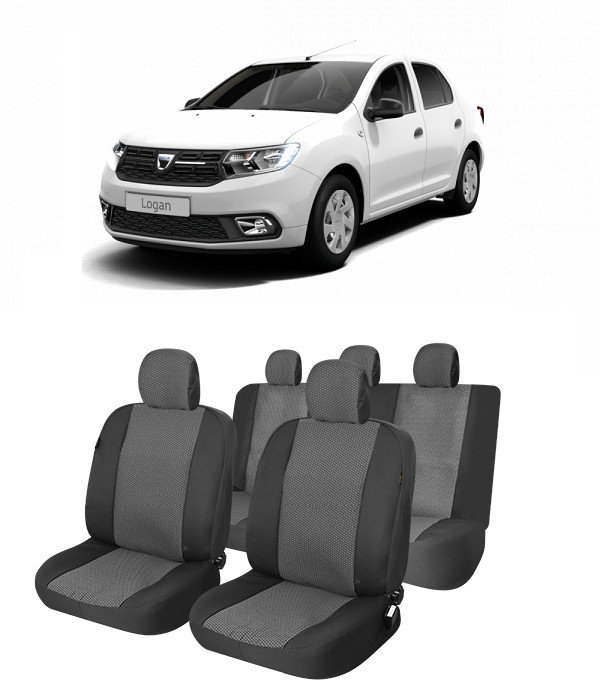 Set huse scaune dedicate Dacia Logan 2012-2020 (Bancheta fractionata)