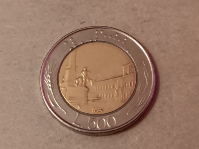 C50 - Moneda foarte veche - Italia ante euro - 500 lire - 1984 foto
