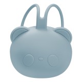 Cumpara ieftin Suport pentru suzeta din silicon, AppeKids, The Little Bear - Aqua Blue