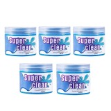 Cumpara ieftin Set 5 cutii cu slime, gel pentru curatarea spatiilor greu accesibile, multifunctional - Albastru
