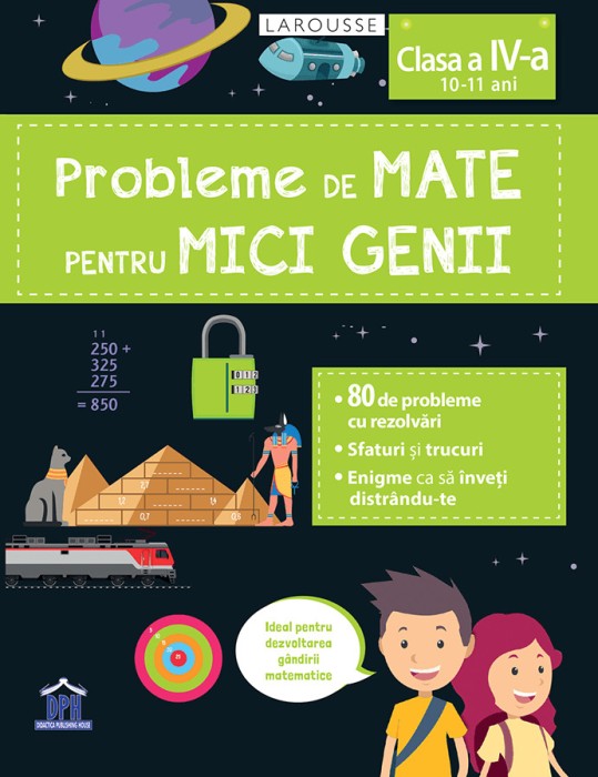 Probleme de mate pentru mici genii - Clasa a IV-a (10 -11 ani) PlayLearn Toys