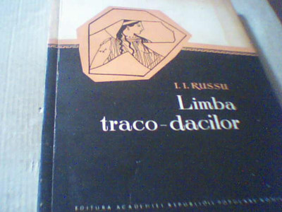 I.I. Russu - LIMBA TRACO-DACILOR ( 1959 ) foto