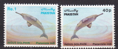 Pakistan 1982 fauna marina MI 569-570 MNH ww80 foto