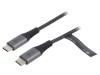 Cablu USB-C Goobay 2m Textil, USB 2.0, Viteza 0.48 Gbps