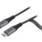Cablu USB-C 2m textil USB 2.0