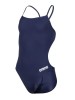 Costum de baie intreg pentru fete ARENA Solid Challenge Team Junior, bleumarin, 140 10-11ani - OUTLET