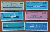 D.D.R- &#039;&#039;Serie -vapoare mari de transport&#039;&#039; serie 6V.--MNH LUX -NESTAMPIL.-VEZI SCAN