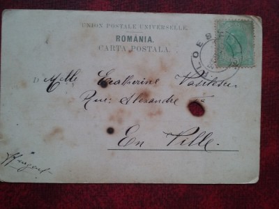 1901-C.P.circ.-Litog. cu defect foto