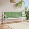 VidaXL Perne bancă de grădină, 2 buc, 200x50x7cm, model frunze, textil 361751