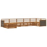 vidaXL Set de canapele de exterior 7 pcs natural 3383617