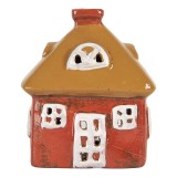 Cumpara ieftin Candela Craciun Casuta ceramica multicolora 9x6x10 cm