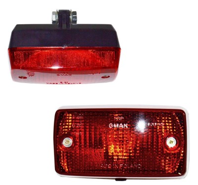Lampa ceata FIAT 126 p, 09.1972-09.2000, EU, spate, partea stanga, suport la articulatie; Latime: 140 mm; Inaltime: 75 mm; 12/24V;tip bec P21W; rosu; foto