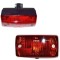 Lampa ceata FIAT 126 p, 09.1972-09.2000, EU, spate, partea stanga, suport la articulatie; Latime: 140 mm; Inaltime: 75 mm; 12/24V;tip bec P21W; rosu;