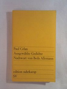 Ausgewahlte gedichte / Paul Celan foto