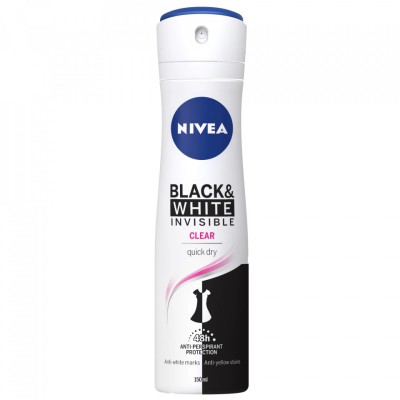 ANTIPERSPIRANT BLACK&amp;amp;WHITE INVISIBLE CLEAR SPRAY 150ML foto