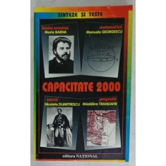 CAPACITATE 2000 : LIMBA ROMANA , MATEMATICA , ISTORIE , GEOGRAFIE de MARIA BARNA ...MADALINA TRANDAFIR , 2000