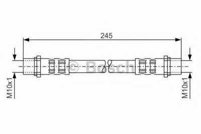 Conducta / cablu frana OPEL ASTRA G Combi (F35) (1998 - 2009) BOSCH 1 987 476 904 foto