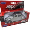 Macheta Citroen 2cv colsed softtop gri 1/34