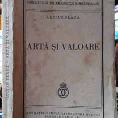 Lucian Blaga-Arta si valoare-prima editie 1939