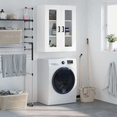 vidaXL Dulap cu montaj pe perete, alb, 69,5x34x90 cm 828476 foto