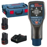 Bosch D-tect 120 + 1600A019R8 - Detector de metale 120 mm + Set 2 acumulatori si incarcator Li-Ion 12 V 2 Ah