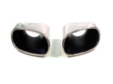 Cumpara ieftin Ornament Toba Esapament Cromat Otel Inoxidabil T-304 BMW X5 E70 (2007-2013) - Set 2 Bucati Oem