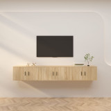 Cumpara ieftin Dulapuri TV montate pe perete 3 buc stejar sonoma 80x34,5x40 cm