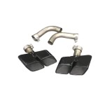 Cumpara ieftin Set Ornamente de toba Inox compatibil Audi Q7 (2016-2019) -Negru