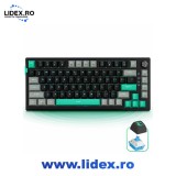 Tastatura Mecanica Gaming Timebox 75% TKL, 83 Taste, Iluminare RGB, Hot-Swap, Anti-Ghosting, Buton Rotativ de Volum, Cablu Type-C Detasabil, Keycaps E